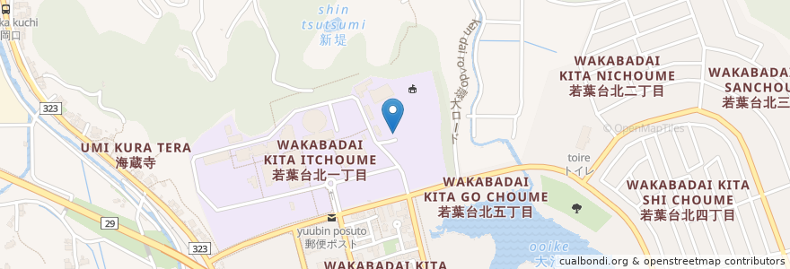 Mapa de ubicacion de 屋根付きベンチ en Japan, 鳥取県, 鳥取市.