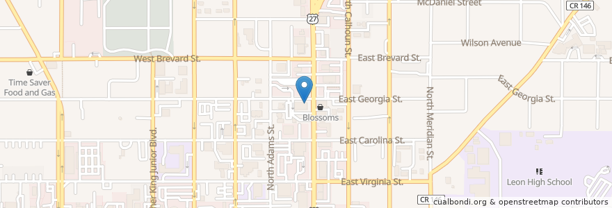 Mapa de ubicacion de ProBank en Vereinigte Staaten Von Amerika, Florida, Leon County, Tallahassee.