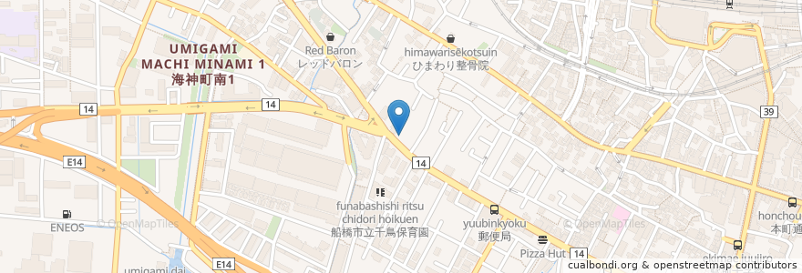 Mapa de ubicacion de 三井のリパーク en ژاپن, 千葉県, 船橋市.