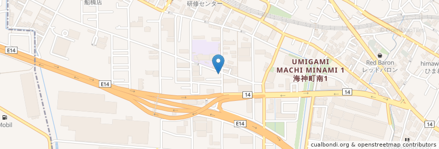 Mapa de ubicacion de Tomo en اليابان, 千葉県, 船橋市.