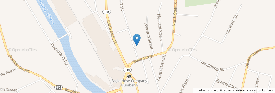 Mapa de ubicacion de Chùa Phước Long en 美利坚合众国/美利堅合眾國, 康涅狄格州 / 康乃狄克州, New Haven County, Ansonia.