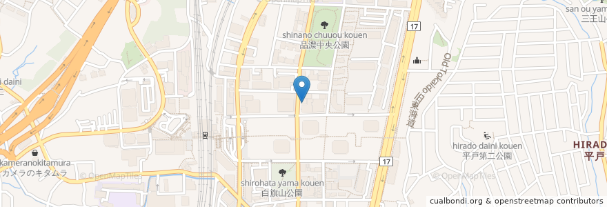 Mapa de ubicacion de 横浜東戸塚調剤薬局 en اليابان, كاناغاوا, 横浜市, 戸塚区.
