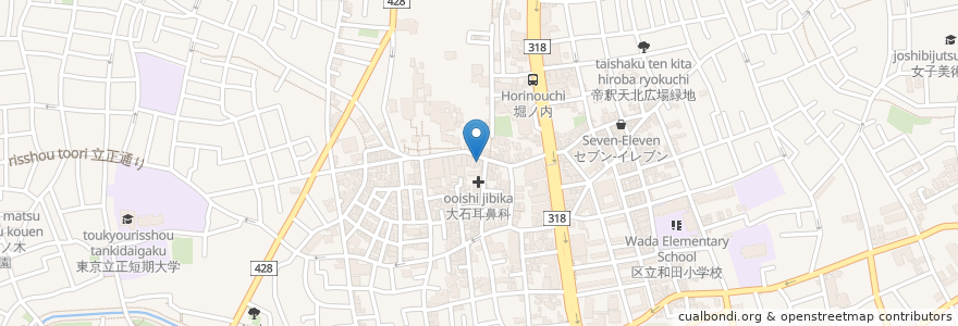 Mapa de ubicacion de 遊水　藤和園 en Japan, 東京都, 杉並区.