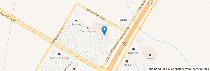 Mapa de ubicacion de H-E-B Pharmacy en 미국, 텍사스, Hays County, Kyle.