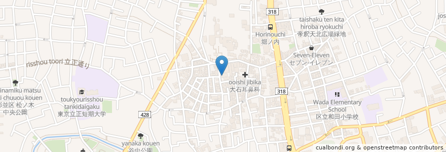 Mapa de ubicacion de 大東京信用組合 en Japan, Tokio, 杉並区.