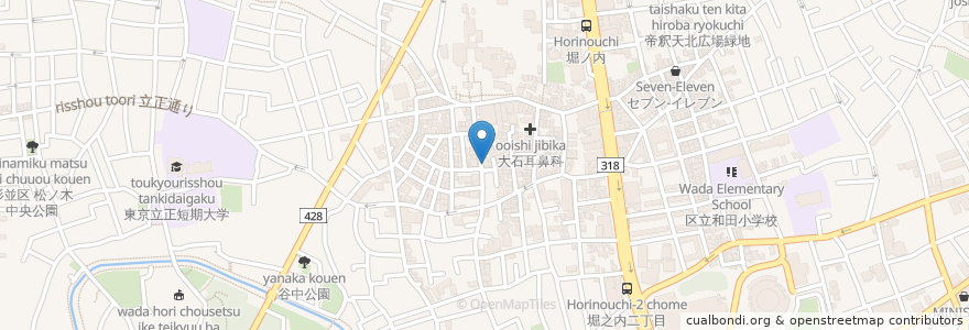 Mapa de ubicacion de そば処 en Japonya, 東京都, 杉並区.