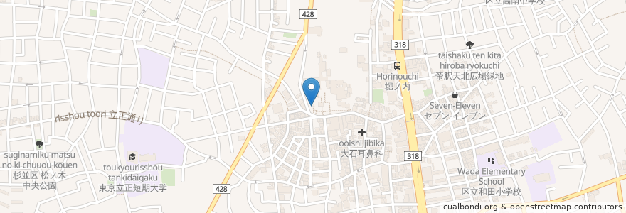 Mapa de ubicacion de 車両祈願所 en Japan, 東京都, 杉並区.