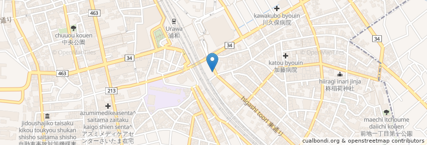 Mapa de ubicacion de さなぶり en 日本, 埼玉县, 埼玉市, 浦和区.