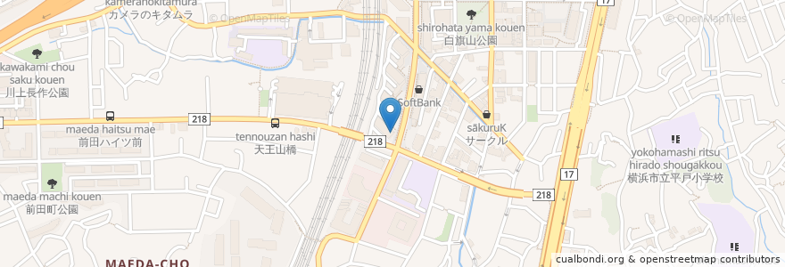 Mapa de ubicacion de 紫山堂薬局　東戸塚店 en Giappone, Prefettura Di Kanagawa, 横浜市, 戸塚区.