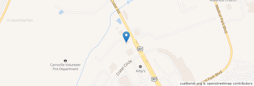 Mapa de ubicacion de Taco Bell en Amerika Birleşik Devletleri, Virjinya, Petersburg.
