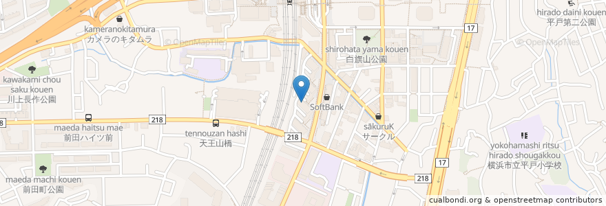 Mapa de ubicacion de あんたい家 en Japón, Prefectura De Kanagawa, Yokohama, 戸塚区.