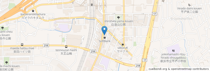 Mapa de ubicacion de ほっともっと en Japón, Prefectura De Kanagawa, Yokohama, 戸塚区.
