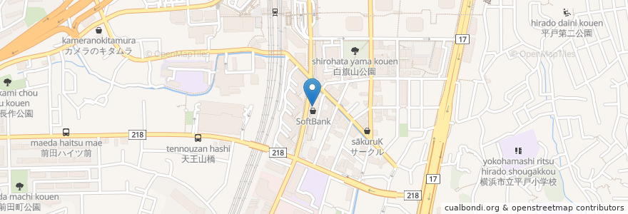 Mapa de ubicacion de 東戸塚メンタルクリニック en Japón, Prefectura De Kanagawa, Yokohama, 戸塚区.