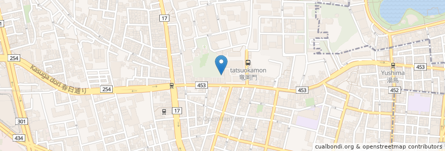 Mapa de ubicacion de 廚菓子くろぎ en ژاپن, 東京都, 文京区.