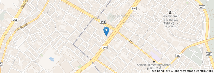 Mapa de ubicacion de パトリア歯科 en 日本, 東京都, 渋谷区.