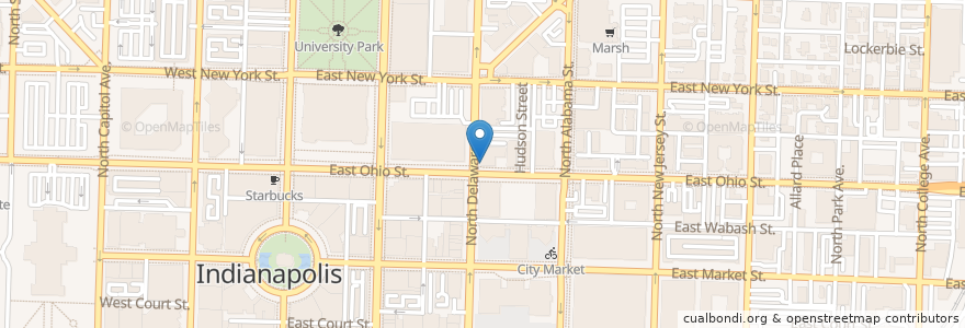 Mapa de ubicacion de Barcelona Tapas Restaurant en Amerika Birleşik Devletleri, Indiana, Indianapolis.