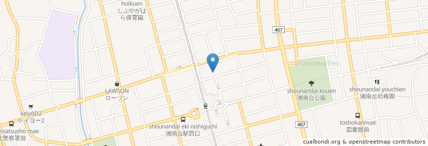 Mapa de ubicacion de 湘南台しらせクリニック en Japonya, 神奈川県, 藤沢市.