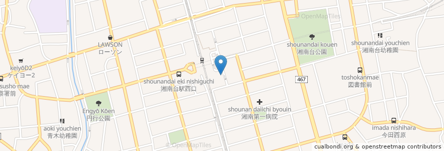 Mapa de ubicacion de みずほ銀行 en Jepun, 神奈川県, 藤沢市.