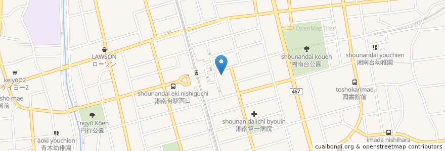 Mapa de ubicacion de スルガ銀行 en Japão, 神奈川県, 藤沢市.