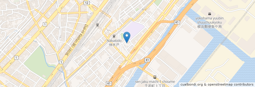 Mapa de ubicacion de 東光寺 en Giappone, Prefettura Di Kanagawa, 横浜市, 神奈川区.