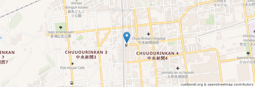 Mapa de ubicacion de ホワイトデンタルクリニック en Japan, 神奈川県, 大和市.