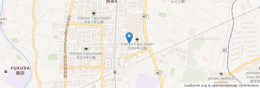 Mapa de ubicacion de 高座渋谷歯科クリニック en 일본, 가나가와현, 大和市.