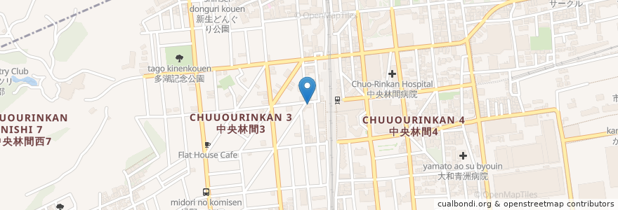 Mapa de ubicacion de ふくしま整形外科 皮フ科 en 日本, 神奈川縣, 大和市.