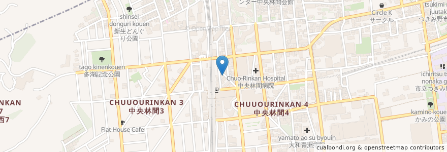 Mapa de ubicacion de きんとき en Japonya, 神奈川県, 大和市.