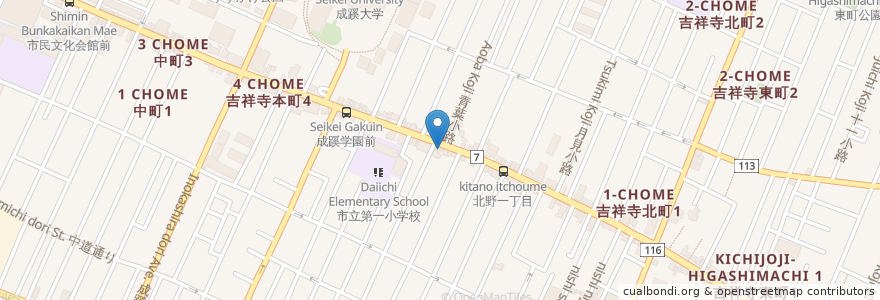 Mapa de ubicacion de Gobelins en Giappone, Tokyo, 武蔵野市.