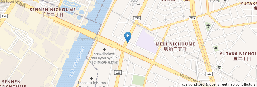 Mapa de ubicacion de なかやま歯科 en 일본, 아이치현, 나고야 시.
