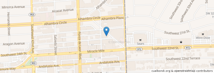 Mapa de ubicacion de Fritz & Franz Bierhaus en 美利坚合众国/美利堅合眾國, 佛罗里达州/佛羅里達州, 迈阿密-戴德县/邁亞美戴德縣/邁阿密-戴德郡, 迈阿密/邁阿密.