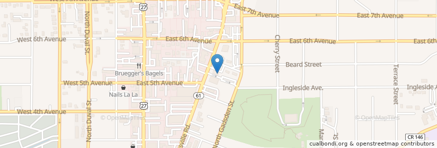 Mapa de ubicacion de Jeri's Midtown Cafe en Amerika Birleşik Devletleri, Florida, Leon County, Tallahassee.