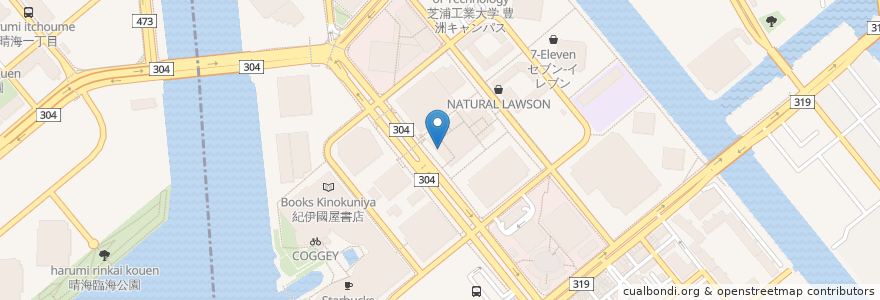 Mapa de ubicacion de 豊洲フォレシア歯科クリニック en Japan, Tokyo, Koto.