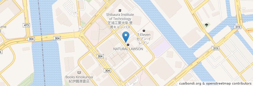 Mapa de ubicacion de クオール薬局 en Japon, Tokyo, 江東区.