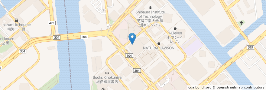 Mapa de ubicacion de 神津クリニック en Japón, Tokio, Koto.