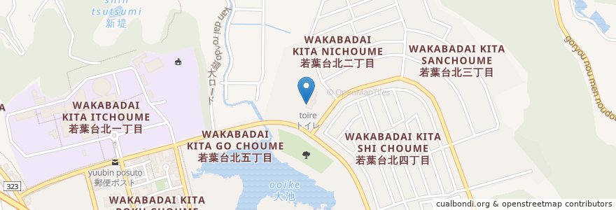 Mapa de ubicacion de トイレ en 일본, 돗토리현, 鳥取市.