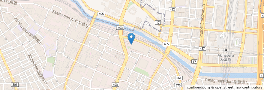 Mapa de ubicacion de スワン食堂 en اليابان, 東京都, 千代田区.