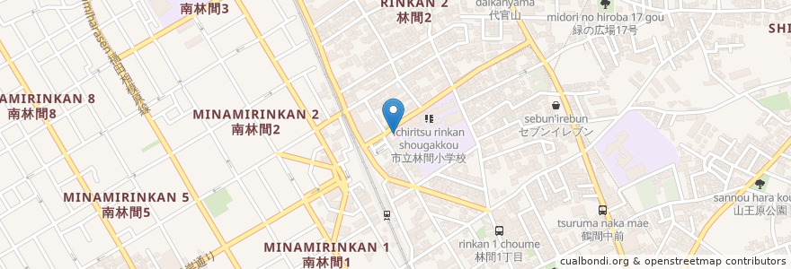 Mapa de ubicacion de はまよし歯科クリニック en Japonya, 神奈川県, 大和市.
