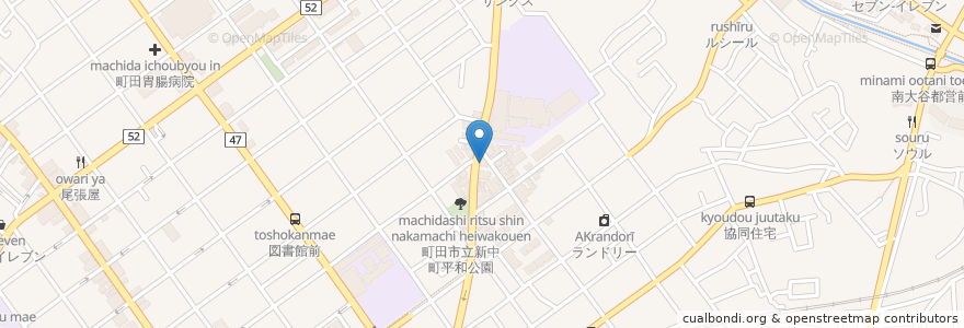 Mapa de ubicacion de りゅう動物病院 en Japón, Tokio, Machida.