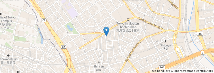 Mapa de ubicacion de TOMBOY en Japon, Tokyo, 渋谷区.