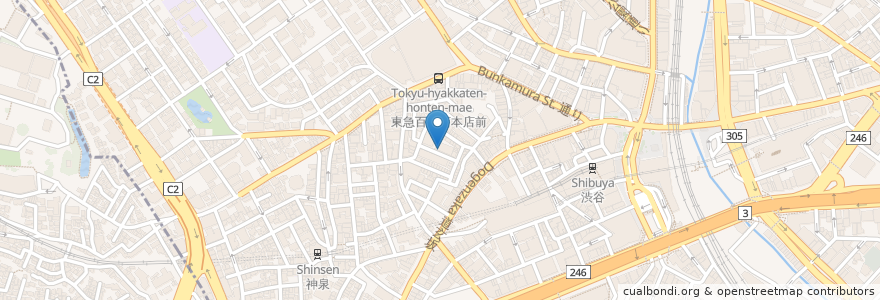Mapa de ubicacion de 日本酒バル en Giappone, Tokyo, Shibuya.