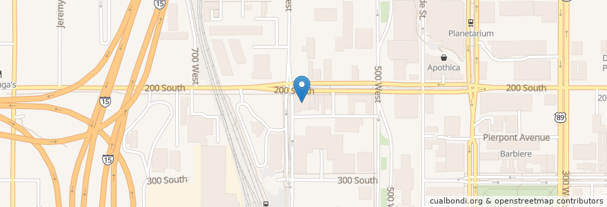 Mapa de ubicacion de Club Sound en 미국, 유타 주, Salt Lake County, Salt Lake City.
