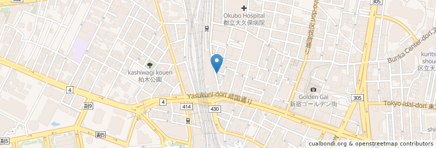 Mapa de ubicacion de 国産牛焼肉ふうふう亭JAPAN 西武新宿駅前店 en Japão, Tóquio, 新宿区.