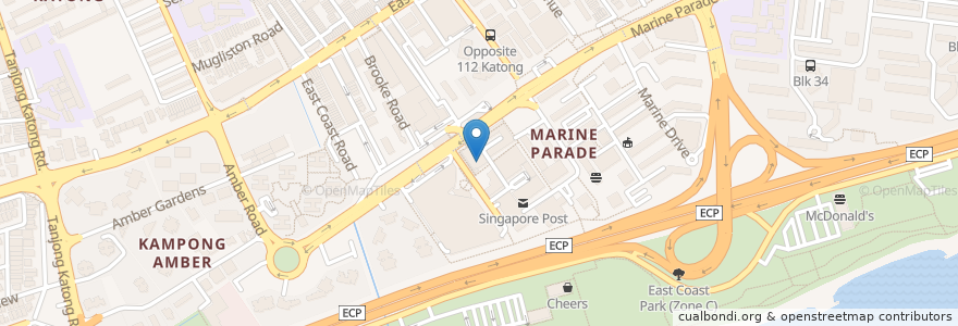 Mapa de ubicacion de ANZ en シンガポール, Southeast.