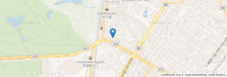 Mapa de ubicacion de Segafredo en 日本, 東京都, 渋谷区.