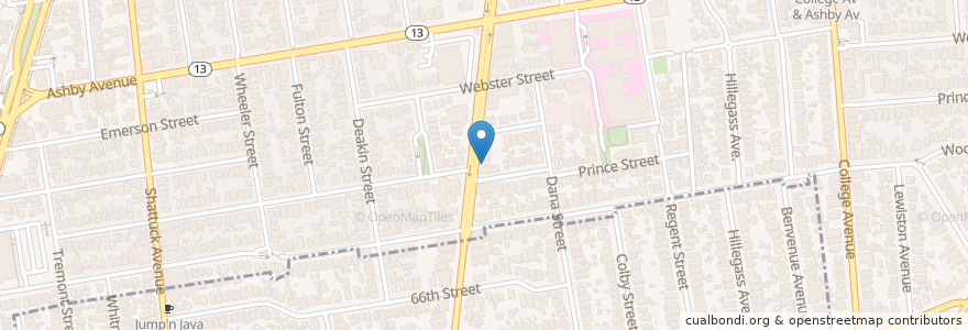 Mapa de ubicacion de Direct Urgent Care en ایالات متحده آمریکا, کالیفرنیا, شهرستان آلامدا، کالیفرنیا, Berkeley.