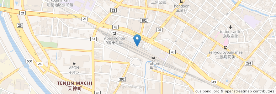 Mapa de ubicacion de ドトール en Japón, Prefectura De Tottori, 鳥取市.