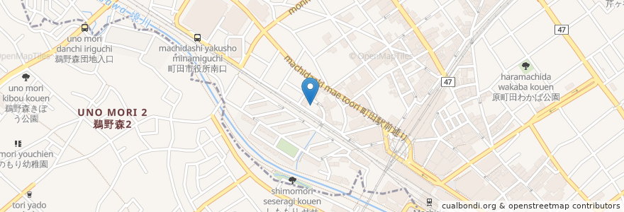 Mapa de ubicacion de アイペック原町田第2駐車場 en Япония, Токио, Матида.