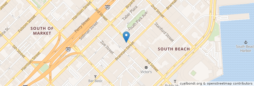 Mapa de ubicacion de City Gourmet Deli en Соединённые Штаты Америки, Калифорния, Сан-Франциско, San Francisco.