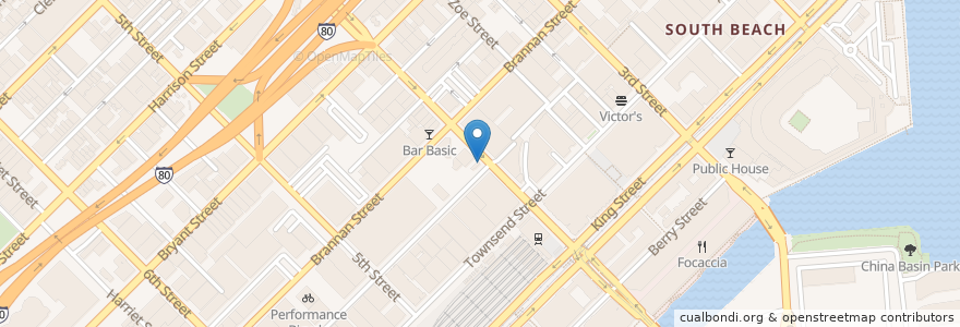 Mapa de ubicacion de Latte Express en 美利坚合众国/美利堅合眾國, 加利福尼亚州/加利福尼亞州, 旧金山市县/三藩市市縣/舊金山市郡, 旧金山.